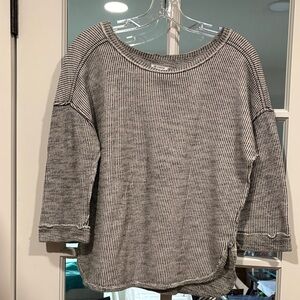 Susina Striped  mid sleeves Sweater
